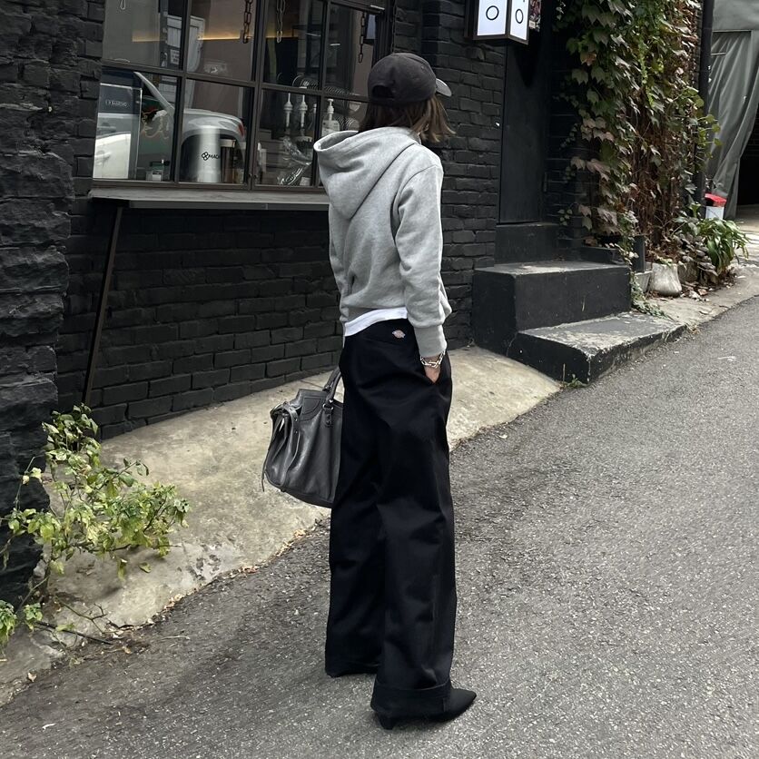 ok.soon×dickies ワイドチノパンツ (黒) ok.soon×dickies wide chino pants (black) | ok.soon