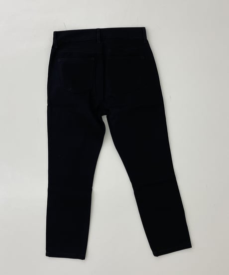 cotton slim pants (black)