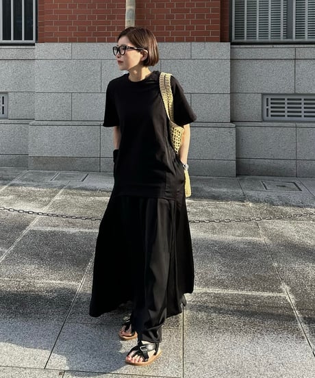 black maxi dress