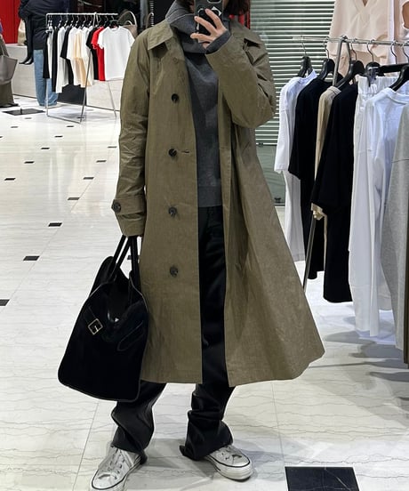 linen balmachan coat