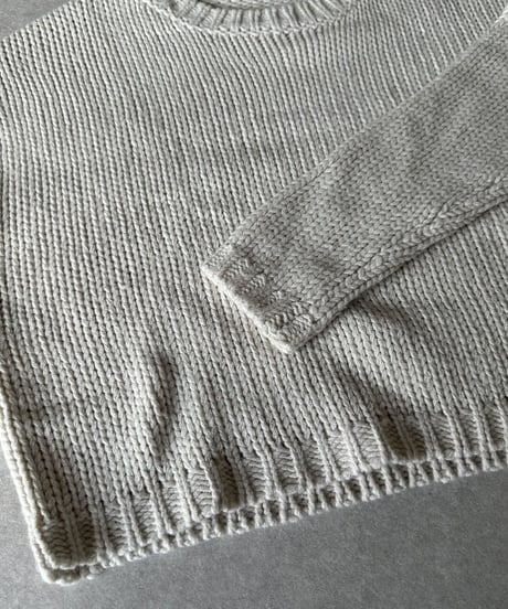 wool blend knit ivory