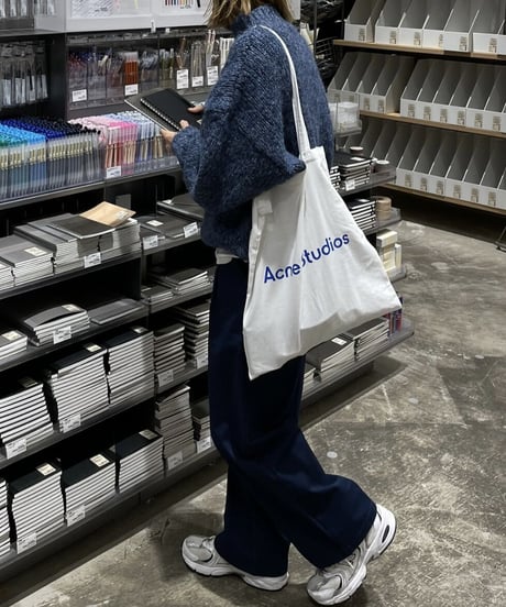 ハイネックミックスニットgray,blue