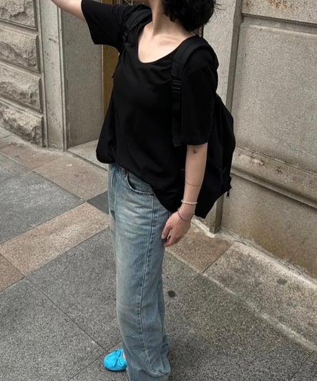 day half sleeve t&day nylon wide pants
