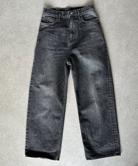 original wide denim black