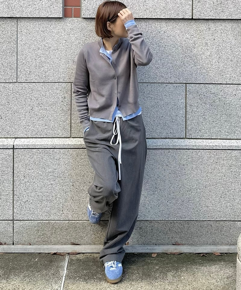 【ok.soon】オクスン　easy slacks   グレー easy slacks | ok.soon
