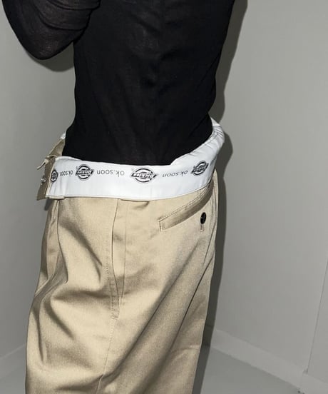 ok.soon×dickies wide chino pants