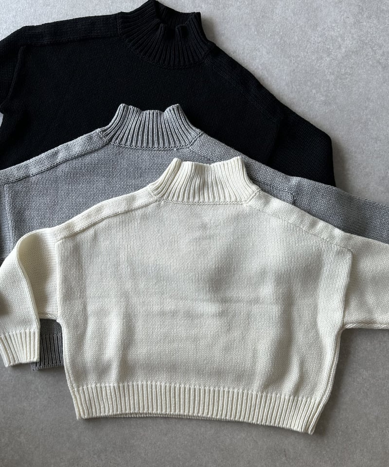 high neck knit(gray/black/offwhite) | ok.soon high neck knit(gray/black/offwhite) | ok.soon