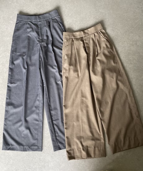 over size set up suit(gray/beige)