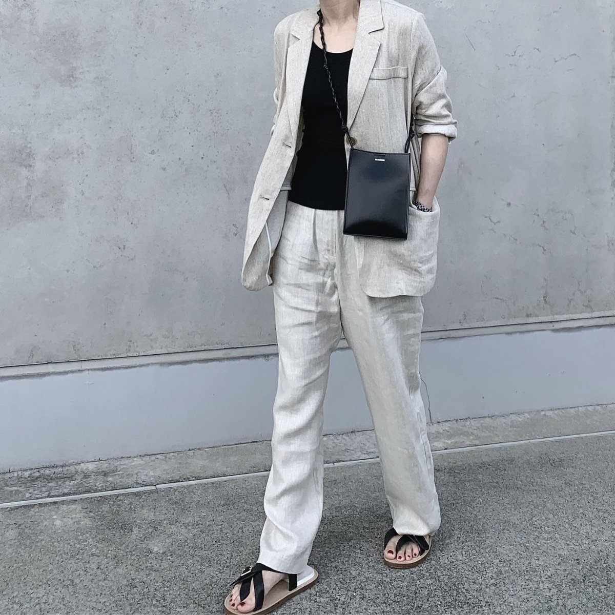 linen herringbone pants ecru | ok.soon linen herringbone pants ecru | ok.soon
