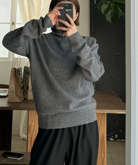 ［easy series］high neck sweater