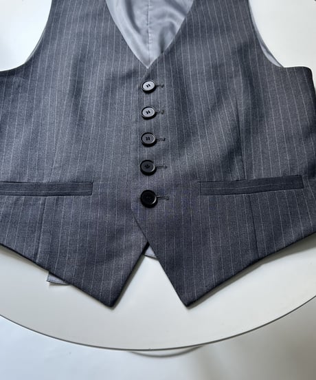 tailored vest & london stripe bowtie