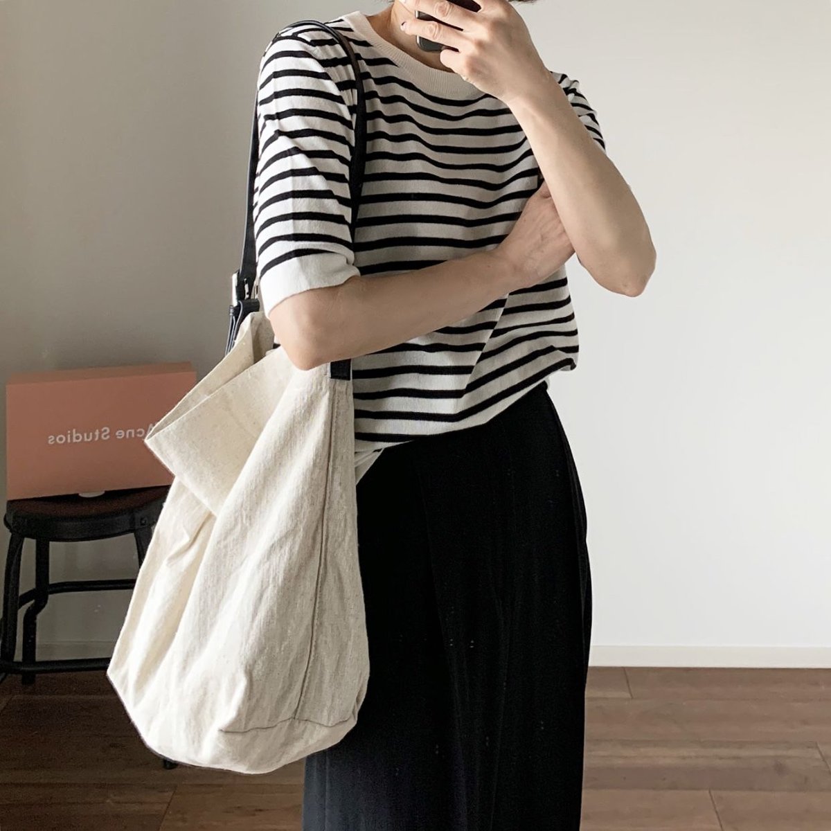 【せとち】BORDERS ボーダーサマーレーヨンニット シルバー38 せとち】BORDERS ボーダーサマーレーヨンニット シルバー38 せとち