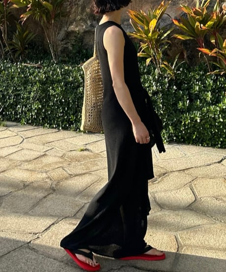 relax series linen blend maxi dress