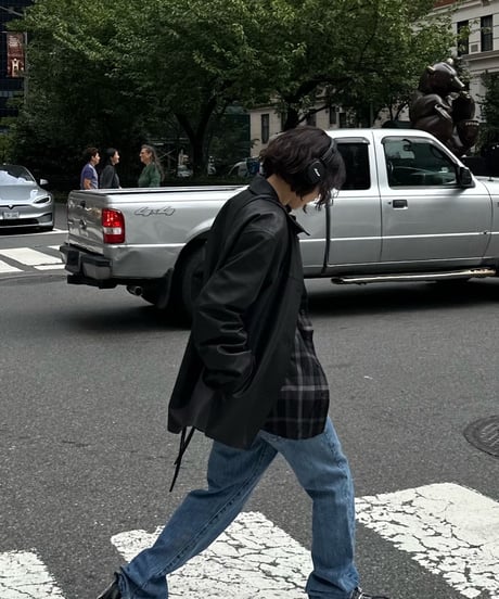 basic leather jacket