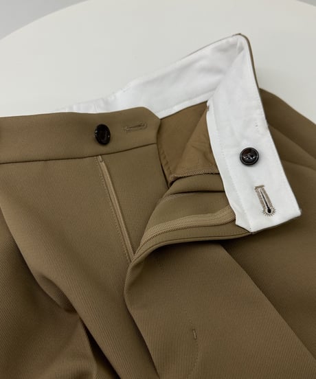 tailored slacks(black/camel)