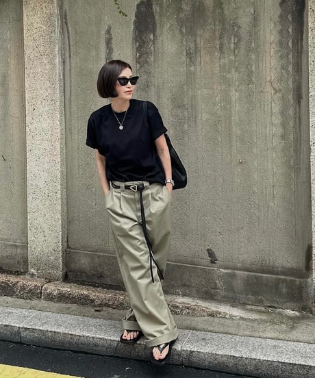 ok.soon×dickies wide chino pants(new beige)