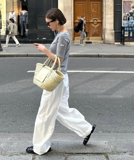 drawstring cotton pants white