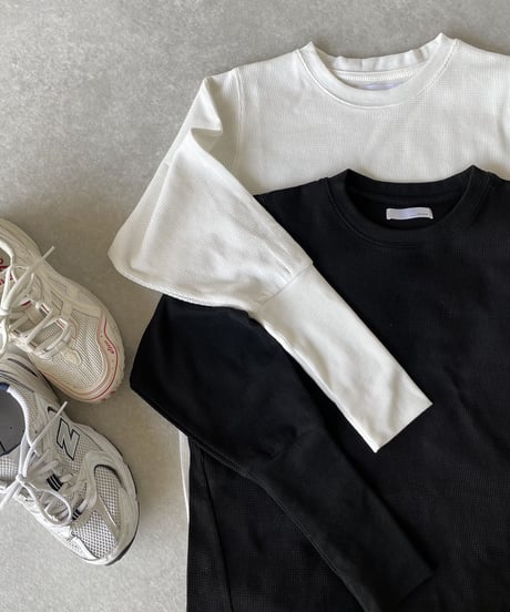 newサーマルプルオーバーblack,white