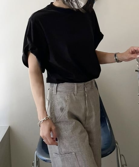over size t-shirt (white/black)