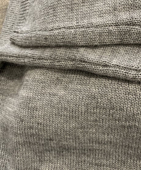 over size crew neck knit