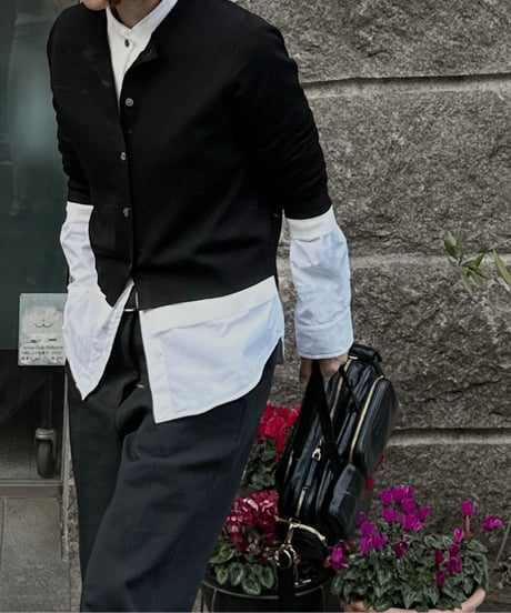 layered cardigan