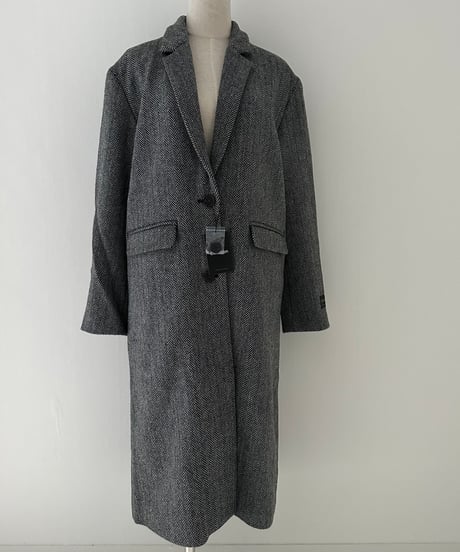herringbone wool coat