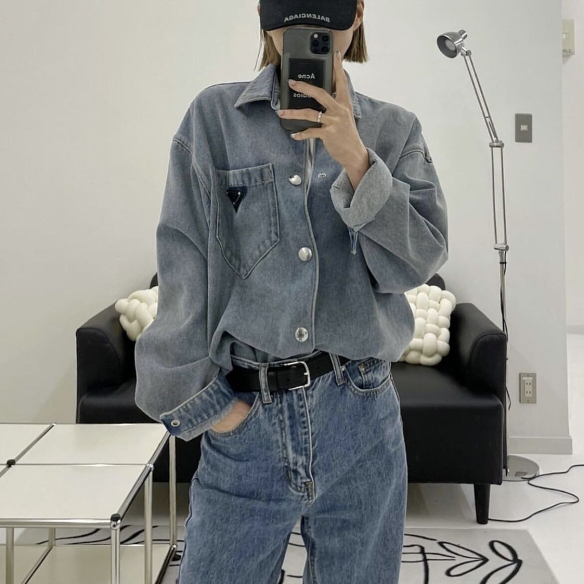 high waist tapered denim | ok.soon high waist tapered denim | ok.soon
