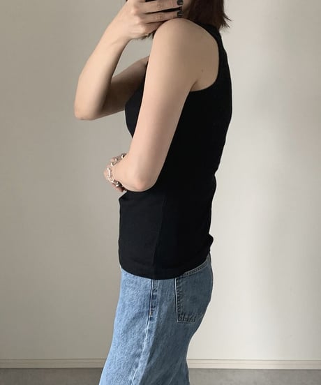 basic tank top (white/black)