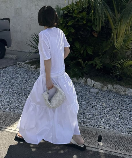 long tiered dress