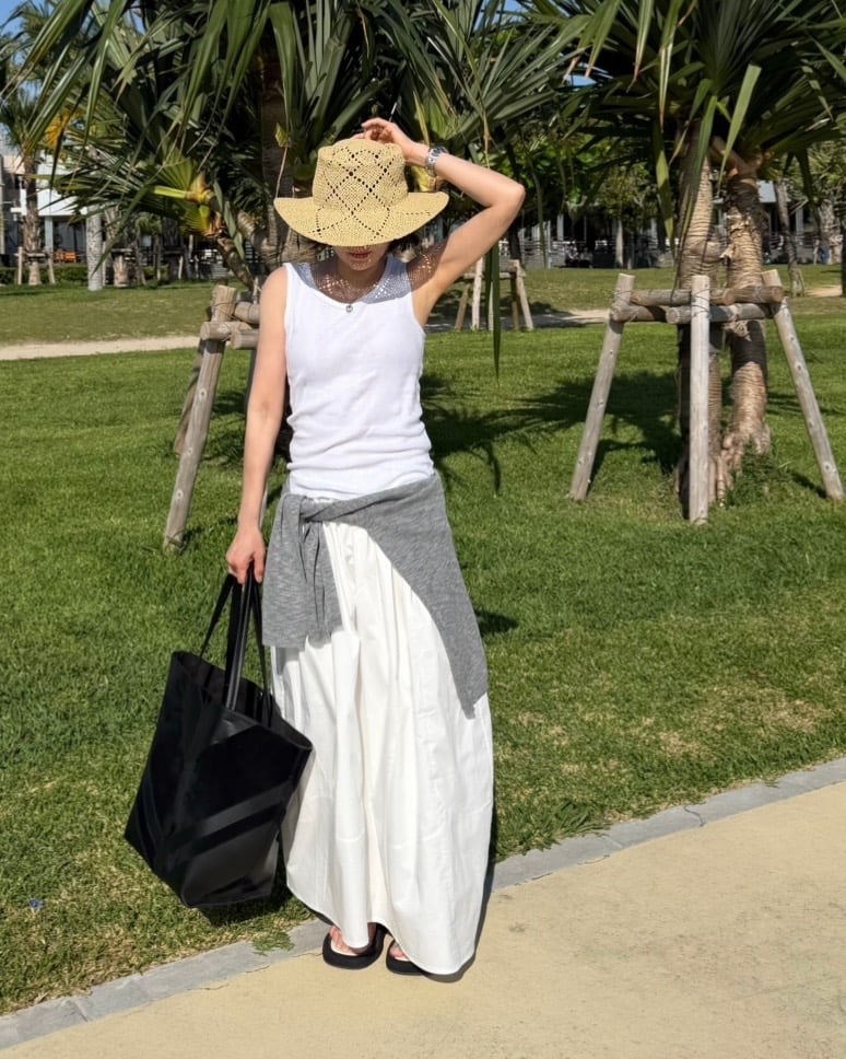 crisp cotton skirt | ok.soon