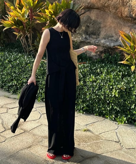 relax series linen blend maxi dress