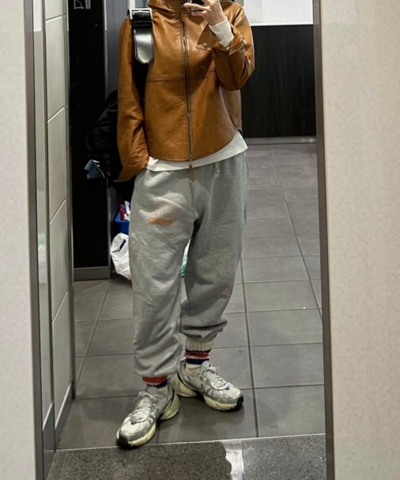 hooded leather blouson(camel) | ok.soon