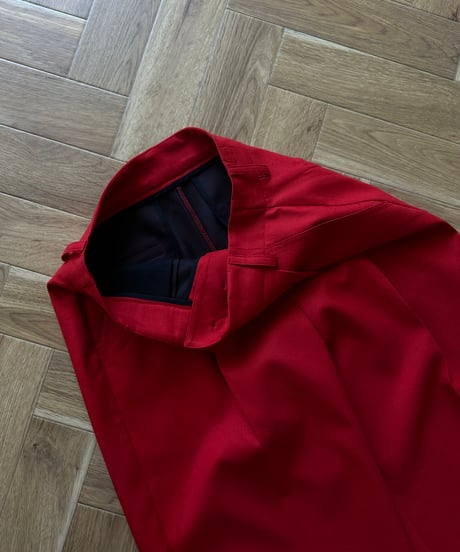 1tuck casual slacks red