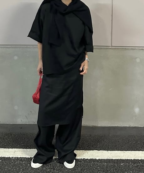 trousers with skirt