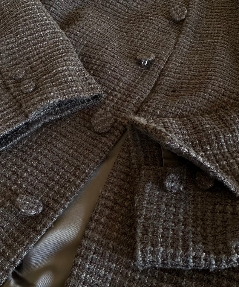 monotone tweed jacket | ok.soon