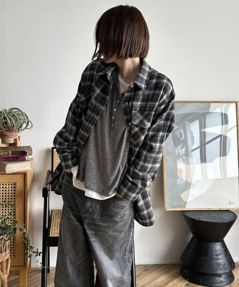 トップス ok.soon flannel check shirt flannel check shirt | ok.soon