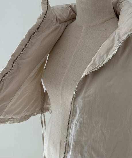 W name down vest （×FASHIRU）ecru