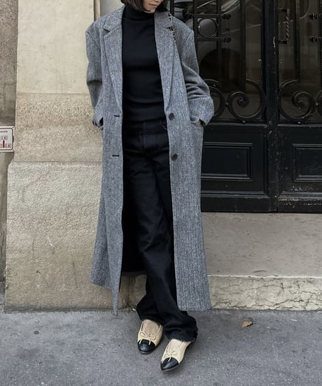 herringbone wool coat