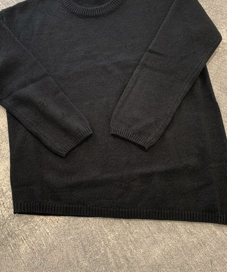 over size crew neck knit