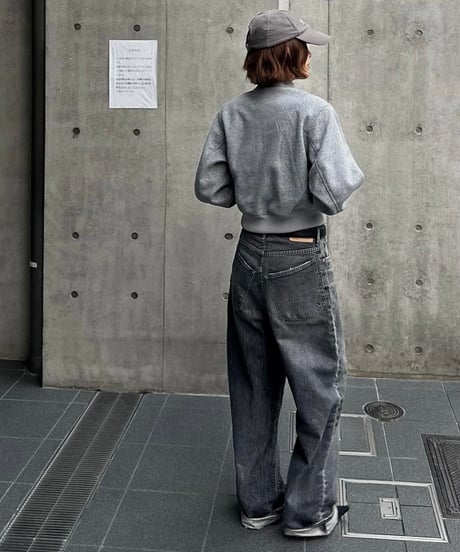 original wide denim black