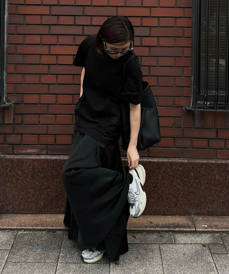 black maxi dress