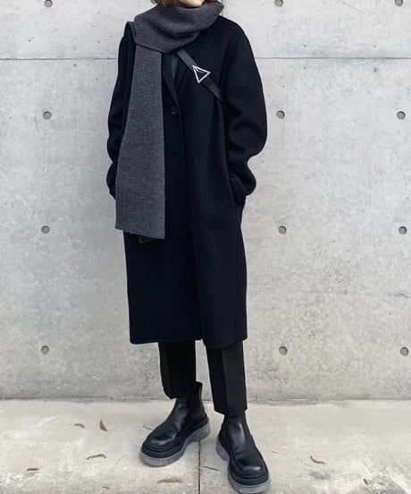 side slit slacks (black)