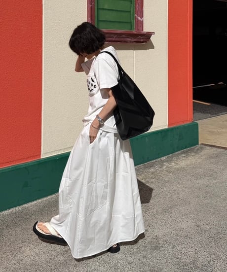 crisp cotton skirt
