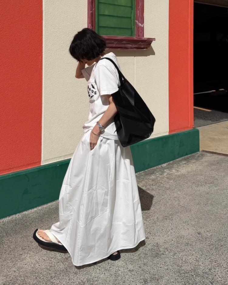 crisp cotton skirt | ok.soon