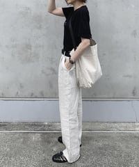 コットンリネンショルダーバッグ