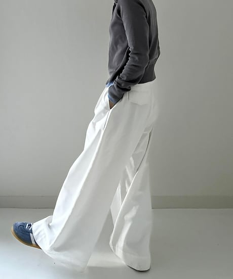 wide white pants