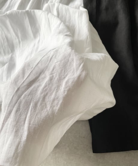 リネンロングワンピースwhite,black