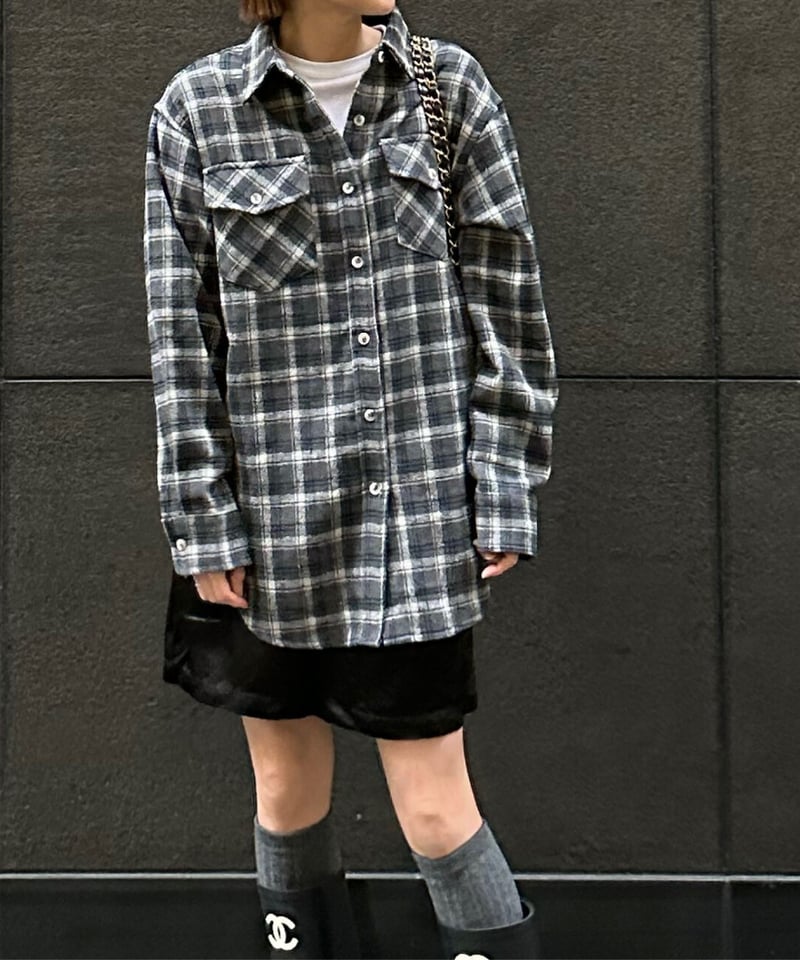 トップス ok.soon flannel check shirt flannel check shirt | ok.soon
