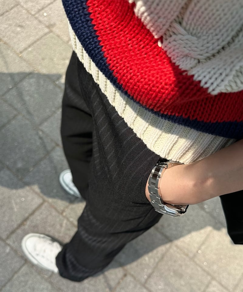 パンツ ok.soon pinstripe slacks 3 pinstripe slacks | ok.soon