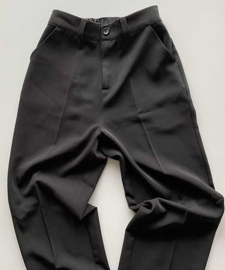 straight slacks (black)